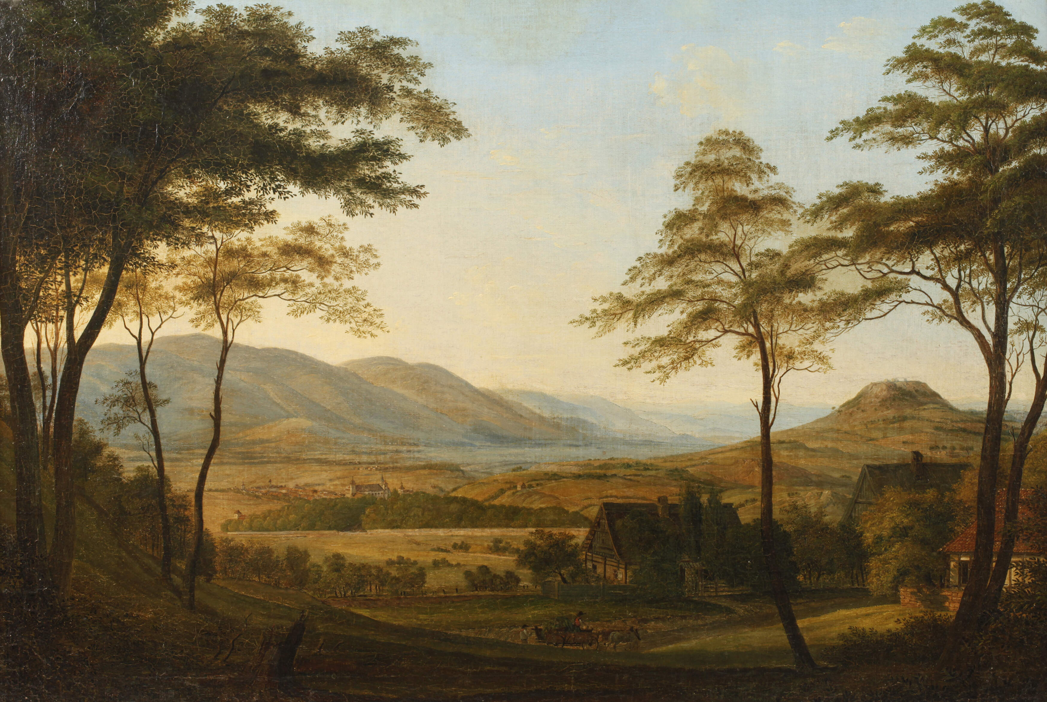Johann Anton Castell, attr., Landschaft bei Teplitz