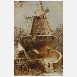 G. v. Emmerik, Holländische Winterlandschaft