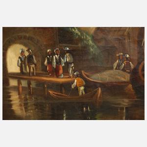 J. C. Gessnitzer, Niederländischer Hafen