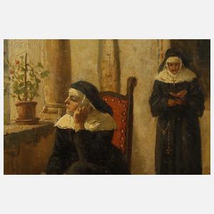 Hermann Hartwich, sinnende und lesende Nonne