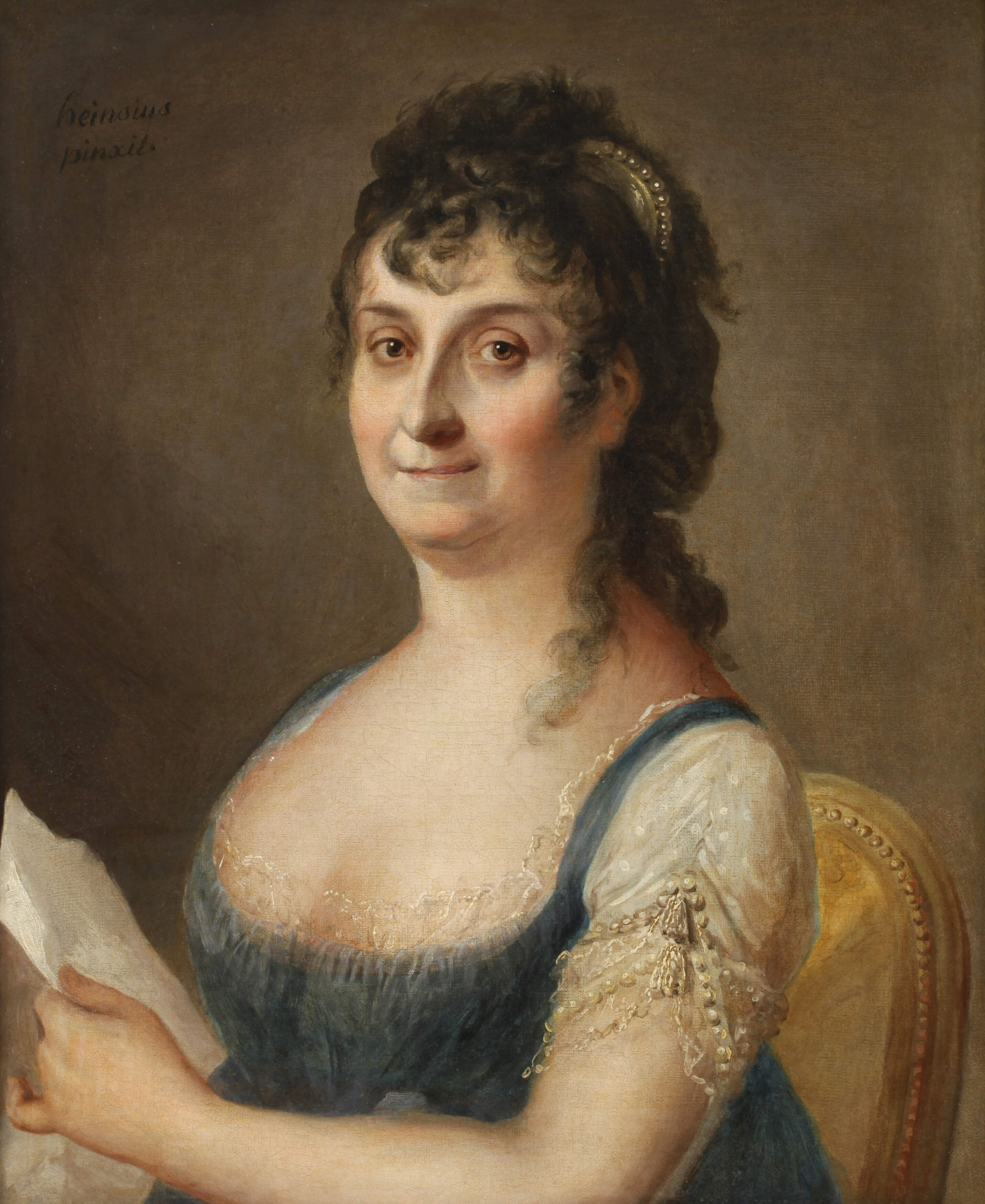 Johann Julius Heinsius, attr., Damenportrait