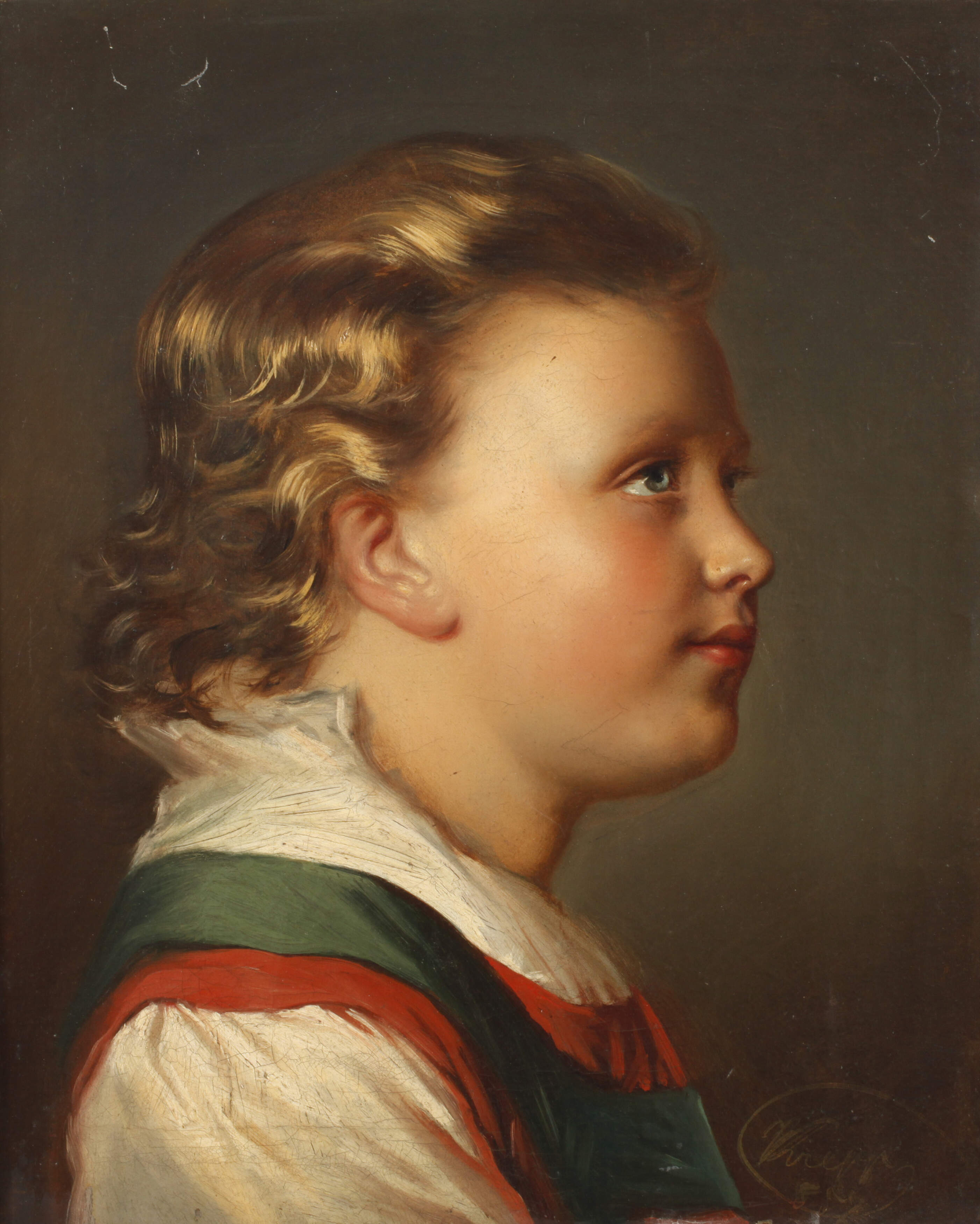 Krepp, Jungenportrait