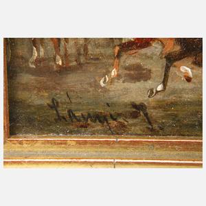 Ernö Lanyi, Ländliche Szene mit Kutsche