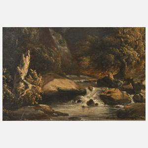 Heinrich August Mansfeld, attr., "Gebirgslandschaft"