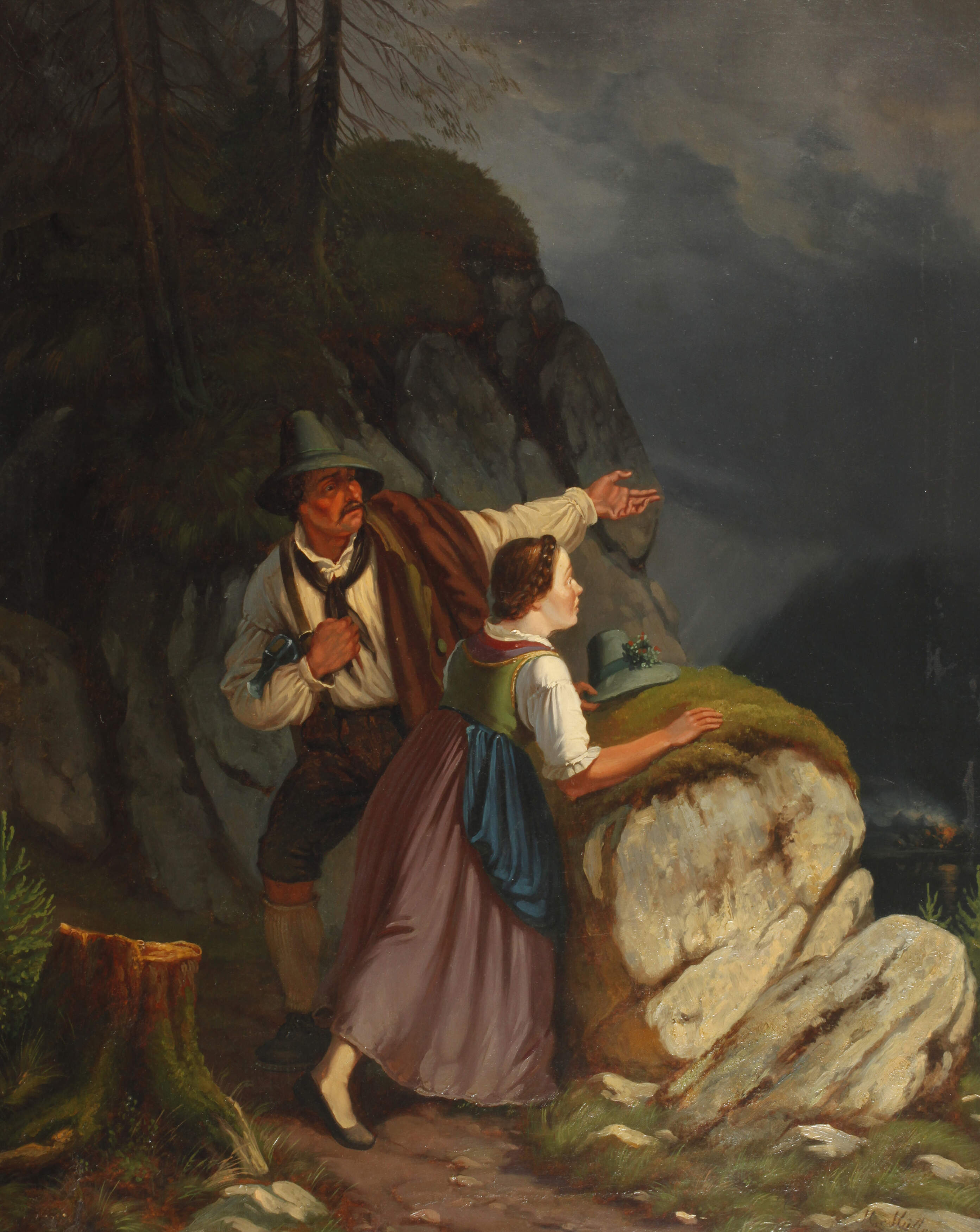 Müller Moritz, Das herannahende Unwetter