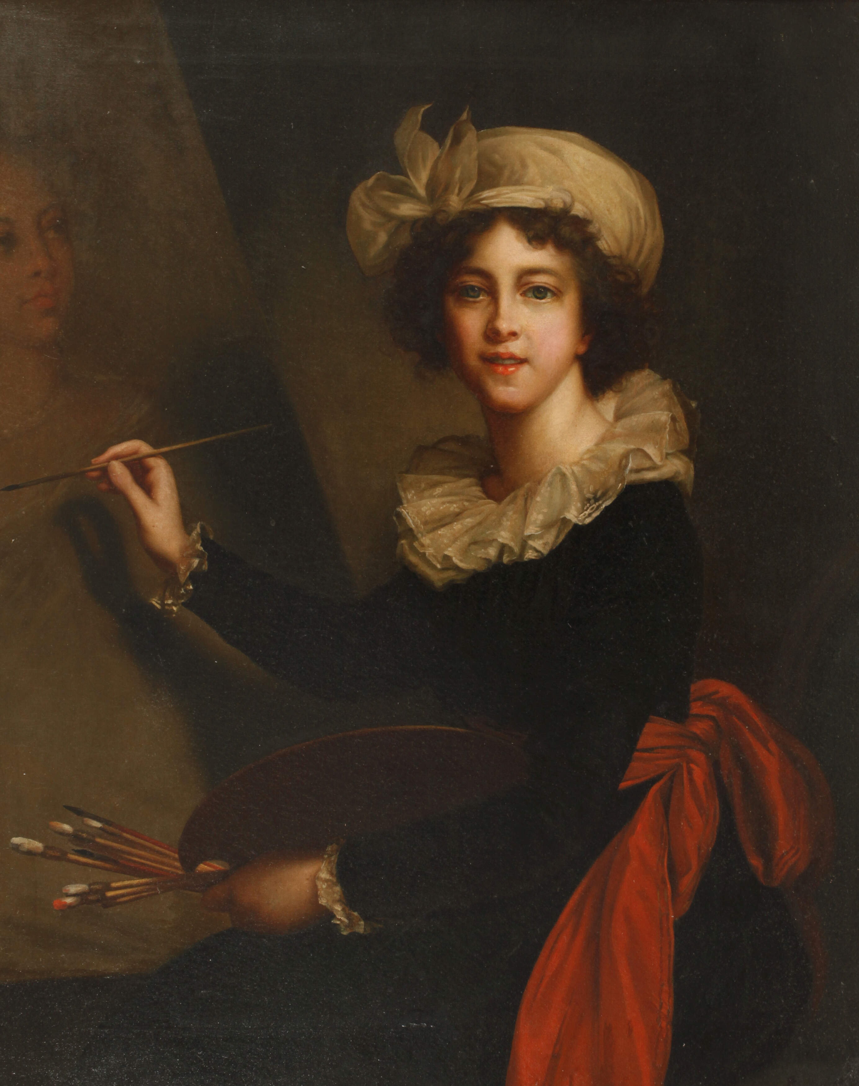 nach Élisabeth Vigée-Lebrun, Selbst im Atelier