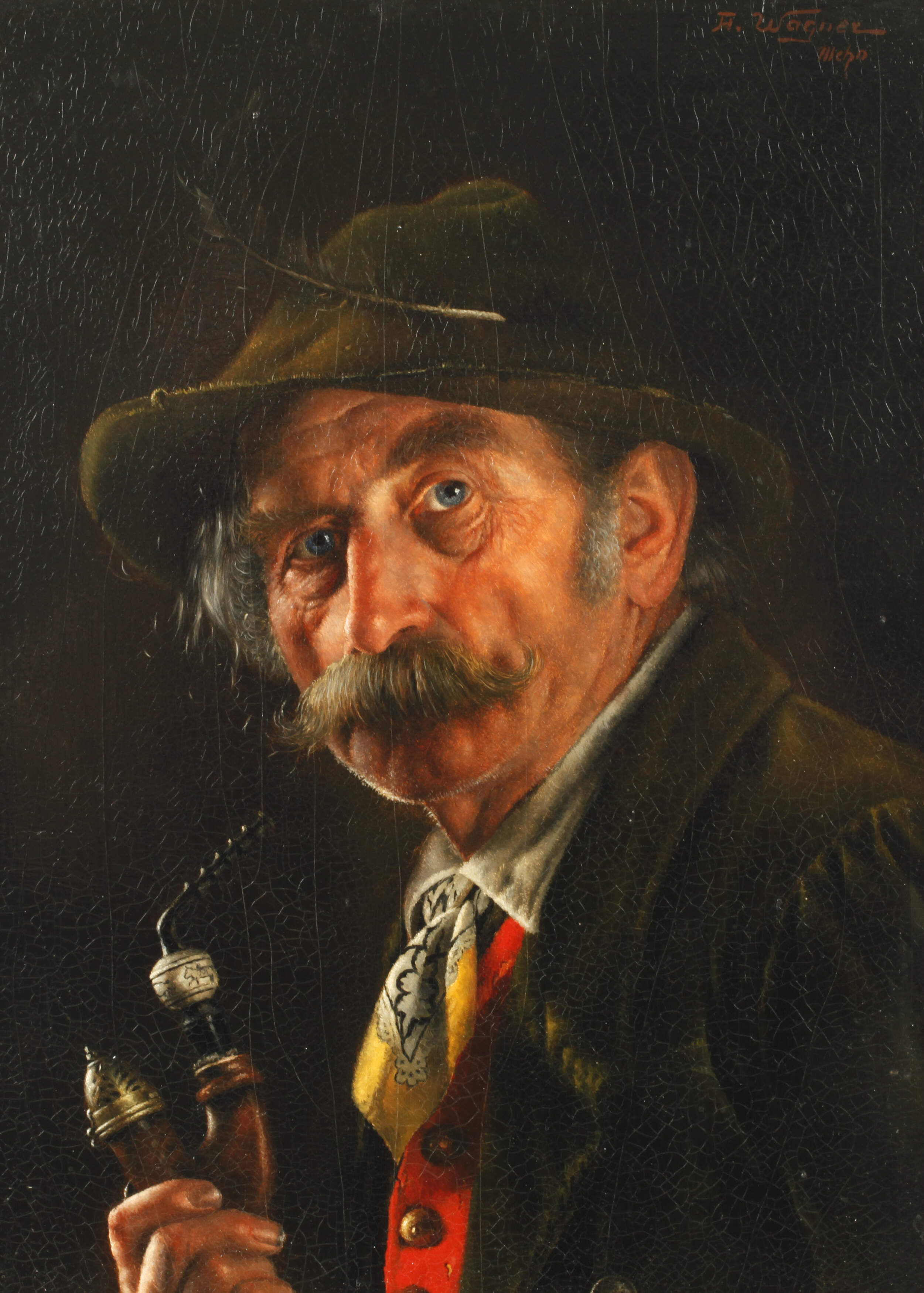 Alexander von Wagner, Münchner Original mit Pfeife