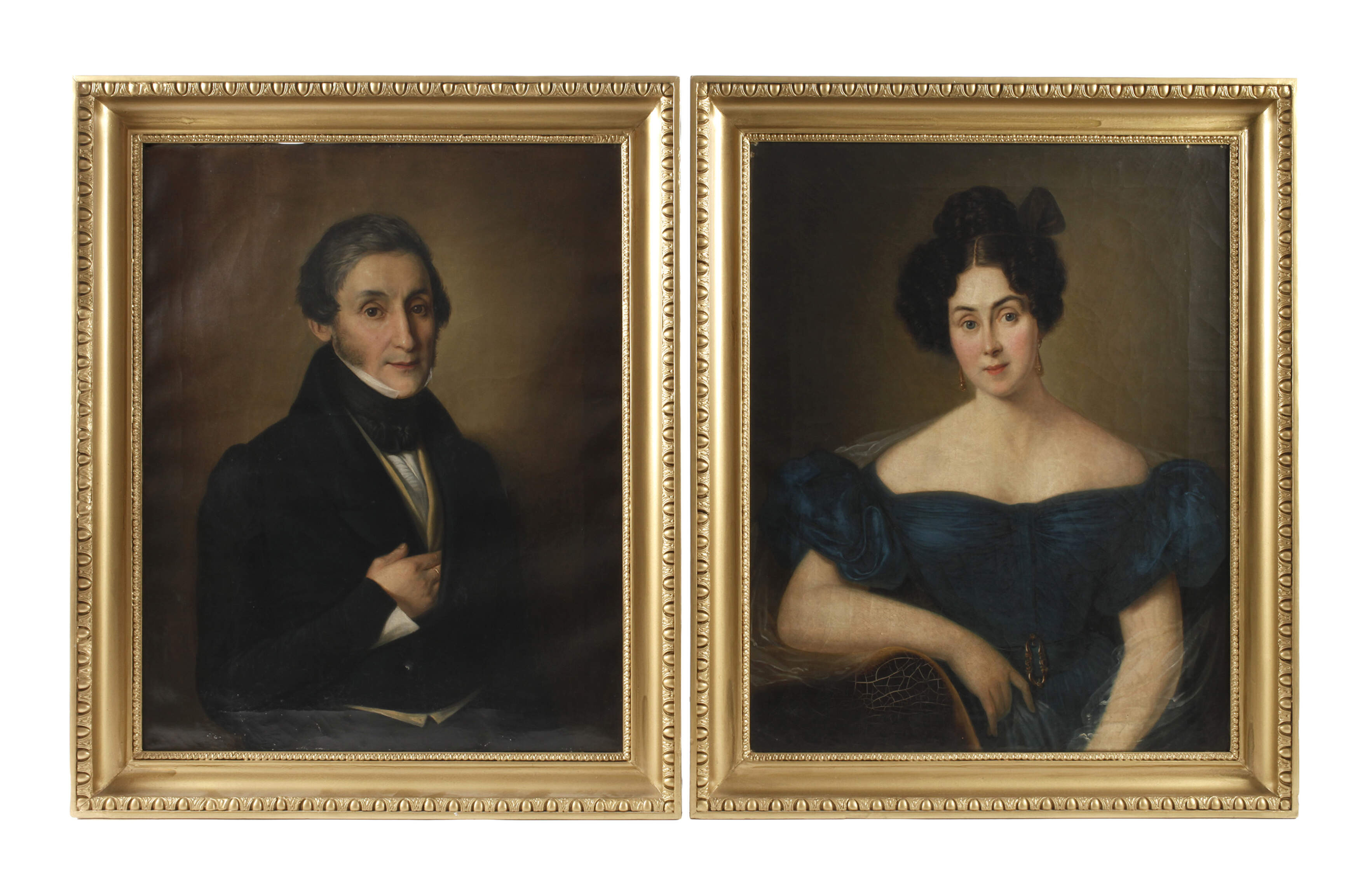 Paar Biedermeier-Portraits