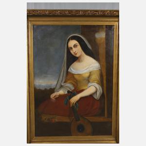 G. Ciardiello, Italienerin mit Mandoline