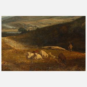 Mediterrane Landschaft mit Hirten