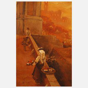 Ansicht der Via Sacra mit dem Titusbogen in Rom