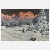 Alois Arnegger, Rosengarten im Alpenglühen111