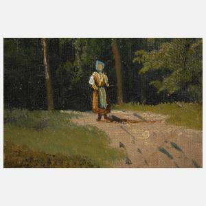 E. Bauer, Alpenlandschaft