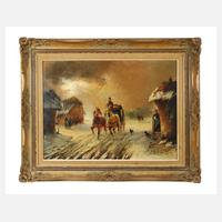 Michael Borbély, Pferdekutsche im Pusztadorf111