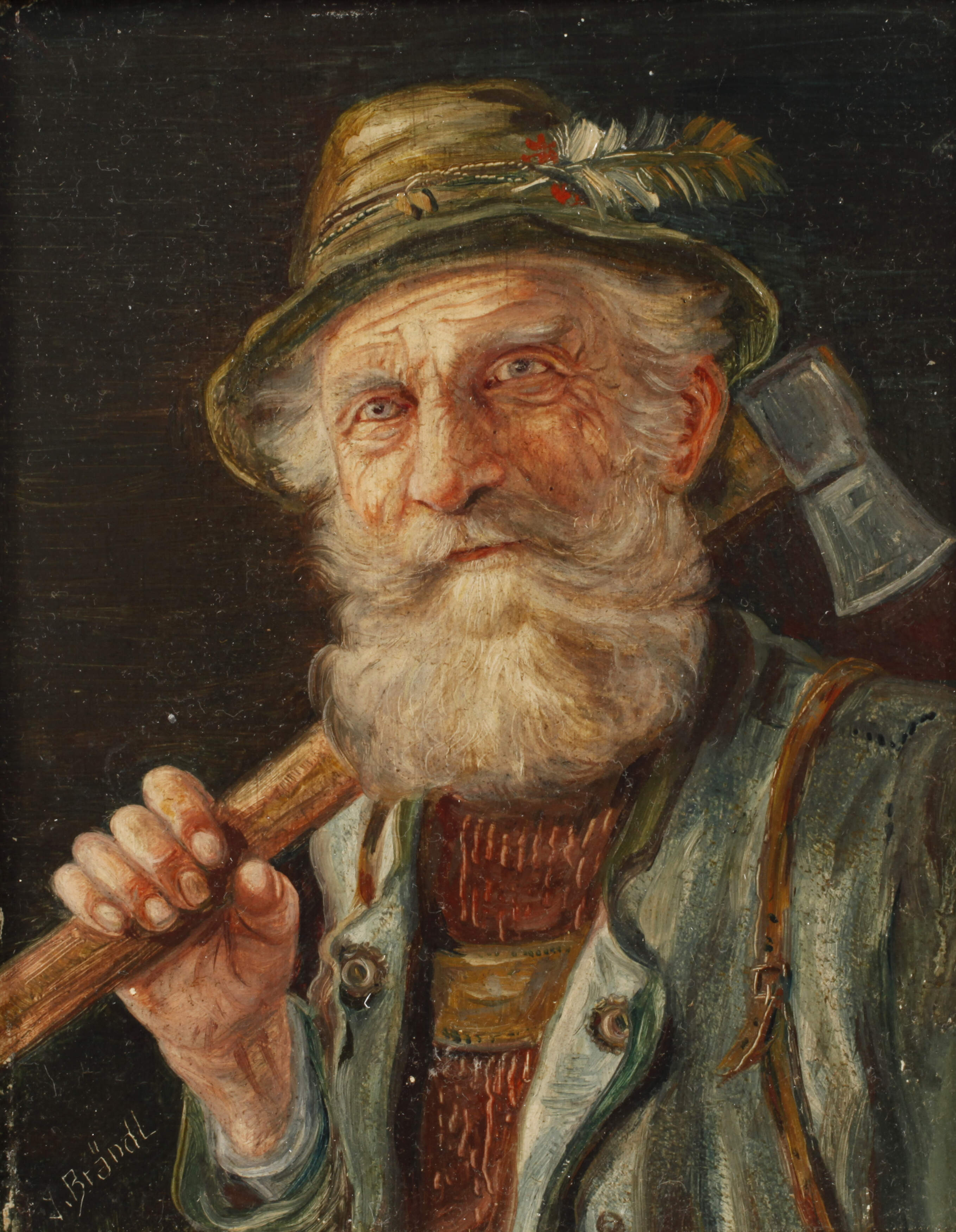 Josef Brändl, Holzfäller