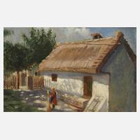 Berthold Genzmer attr., Mädchen vor Bauernkate111