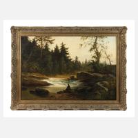 J. Greuter, Angler am Fluss im Abendlandschaft111