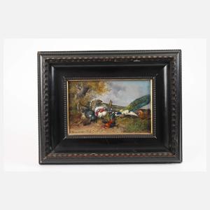 Max Hänger Senior, Geflügelhof mit Pfau