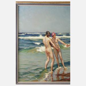 Wilhelm Hempfing, "Badende Mädchen am Meer"