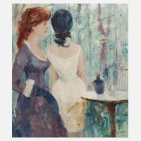 Paul Morró, Zwei junge Frauen im Garten111