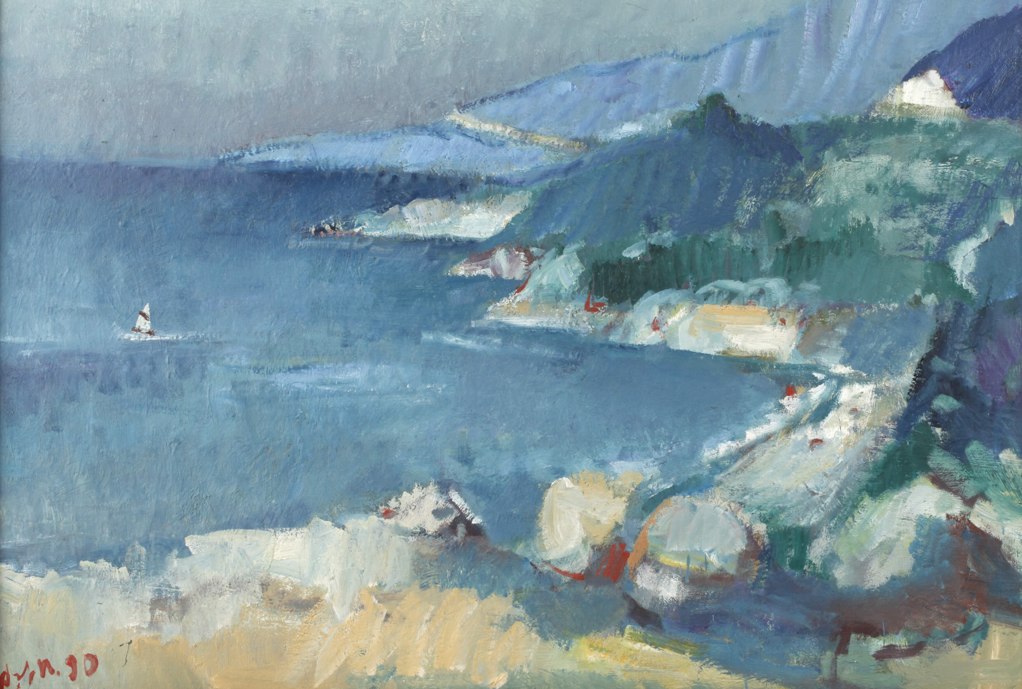 Jost Heyder, "Griechische Steilküste"