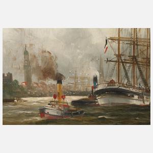 Alfred Jensen, Hamburger Hafen