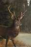 Ludwig Paulus, attr., Hirsch am Wasser