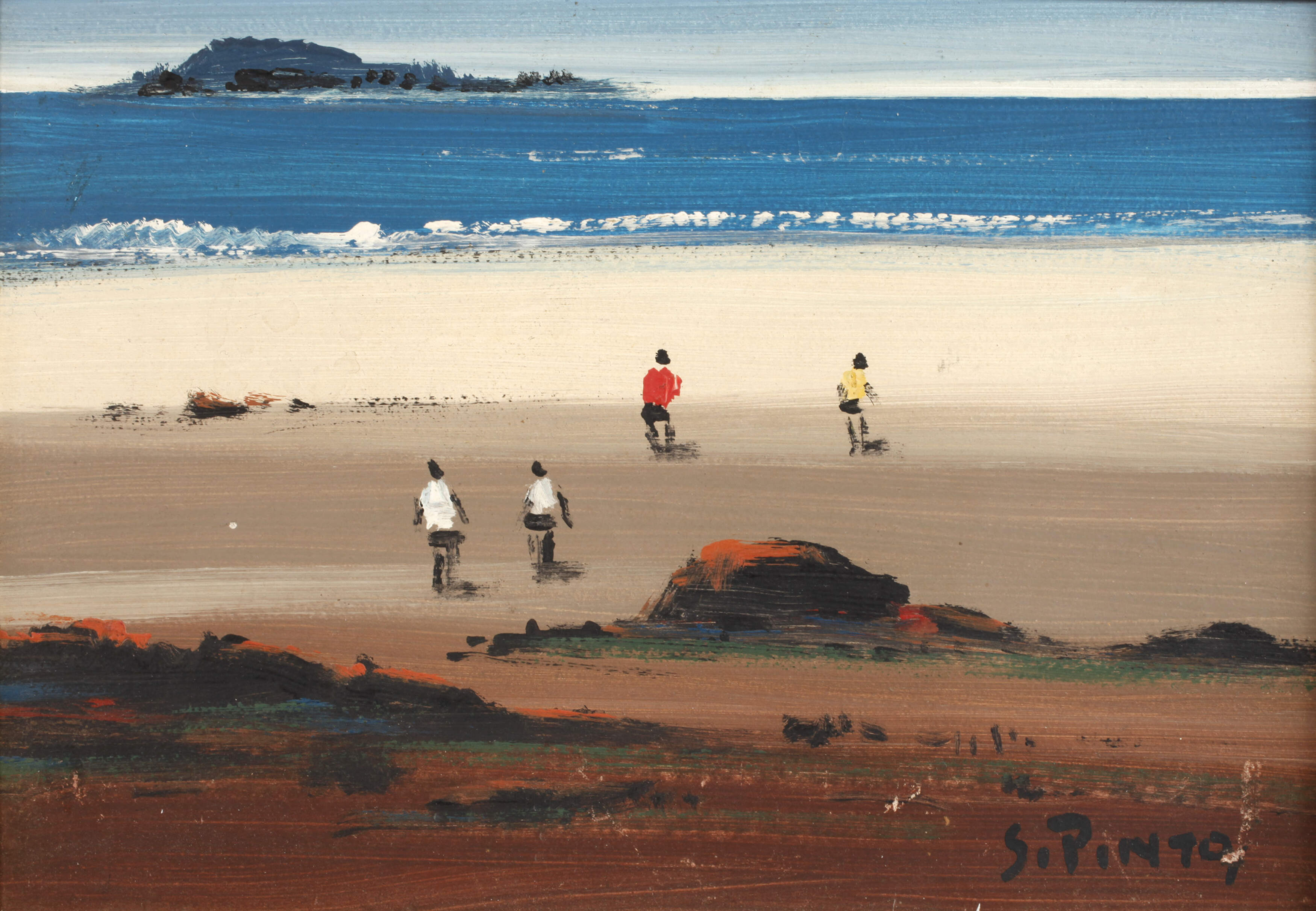 Silvio Pinto, Am Strand