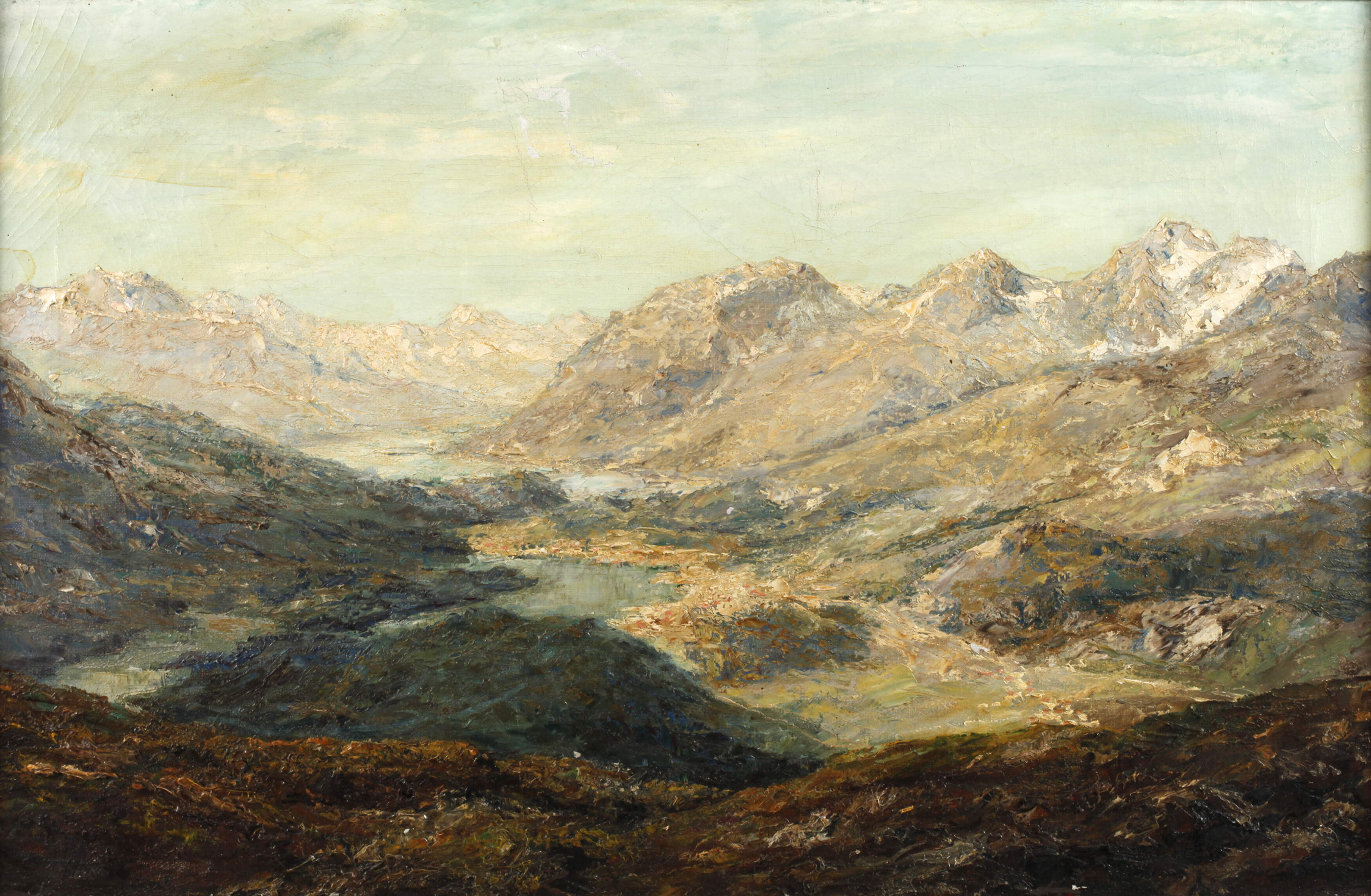 Otto Pippel, attr., "Herbst im Engadin"