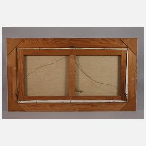 Walter Prescher van Ed, Hafenansicht mit Stadt