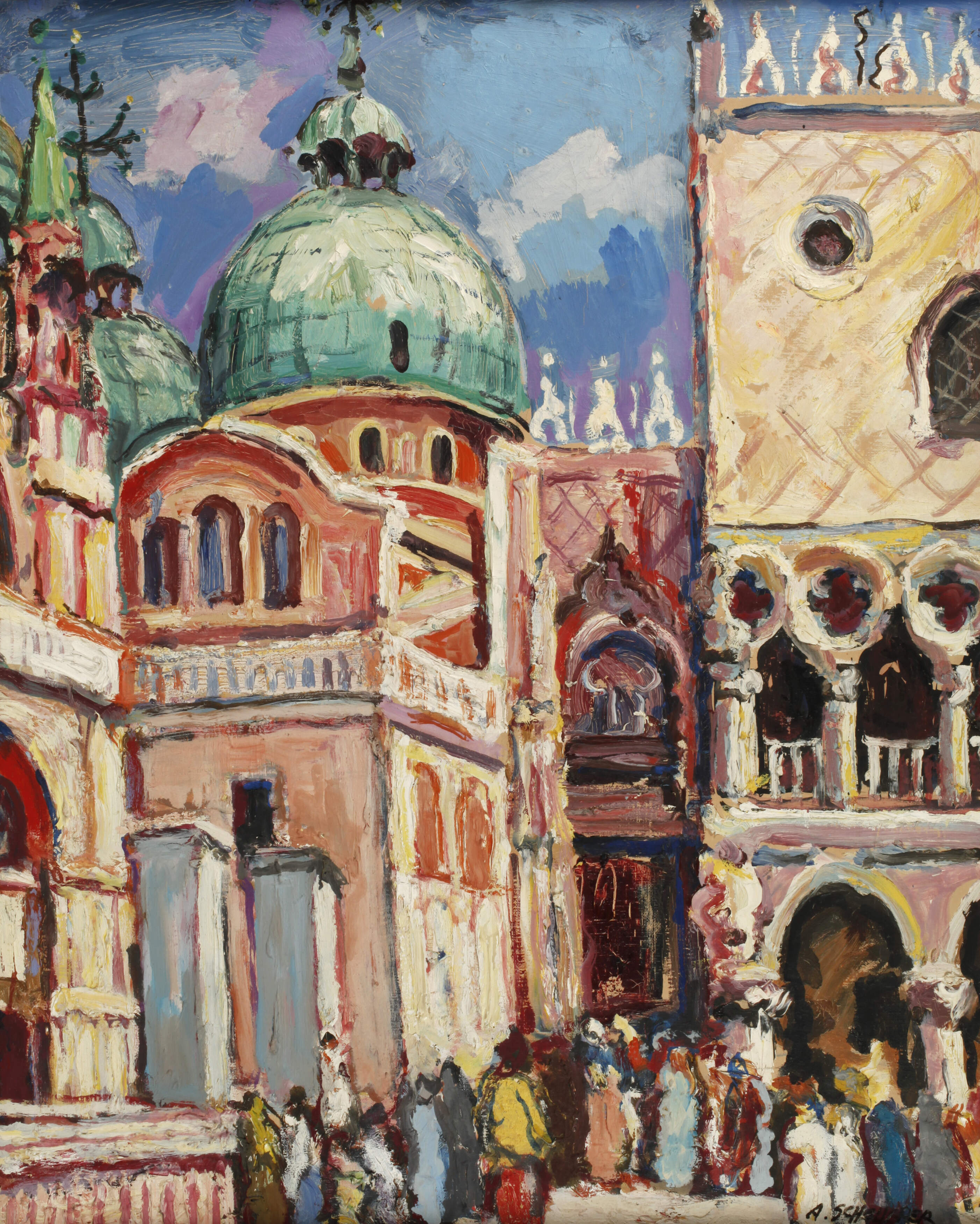Albert Schellerer, Venedig Markusplatz