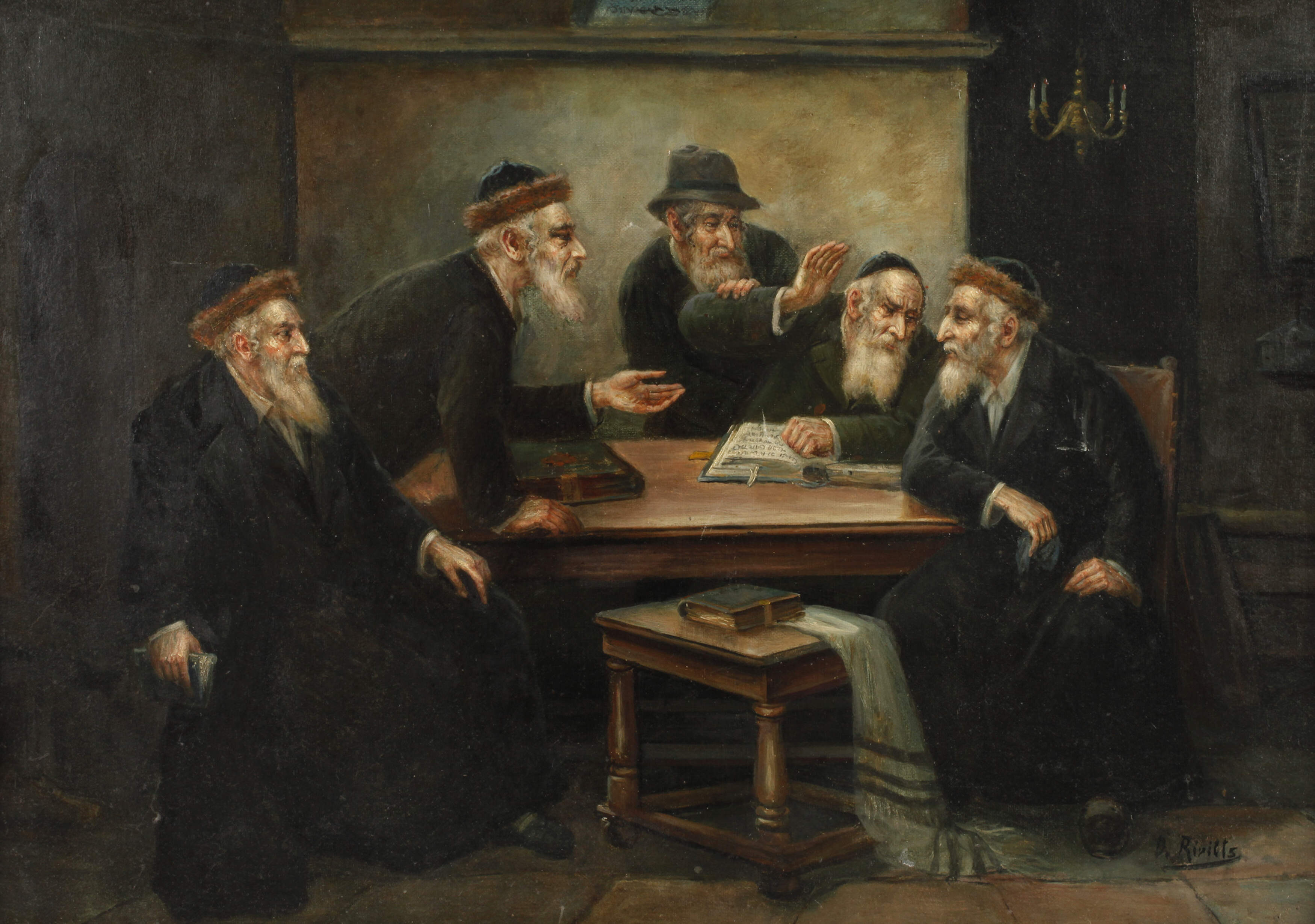 Nach Carl Schleicher, "Beim Rabbi"