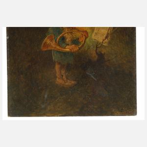 Heinrich Schlitt, Zwerg mit Waldhorn