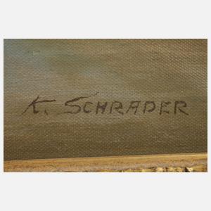 Karlheinz Schrader, Meeresbrandung im Abendlicht