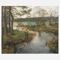 Otto Vaeltl, "Mündung der Ach in den Starnbergersee"111