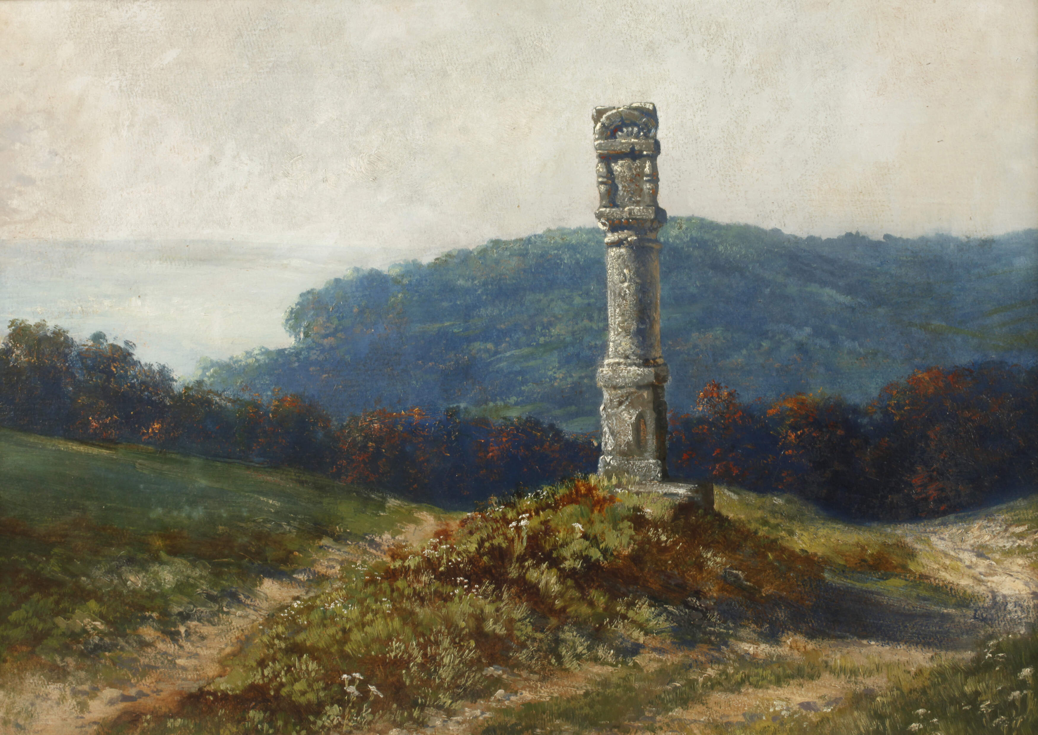 Barockes Marterl in Sommerlandschaft