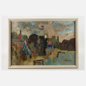 Arnold Fritz, Abstrakte Dorflandschaft