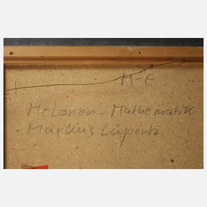 Markus Lüpertz, "Melonen-Mathematik XII."