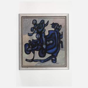 Karl Ortelt, Komposition in Blau