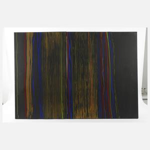 Zeitgenössisches Doppelgemälde Acrylmalerei