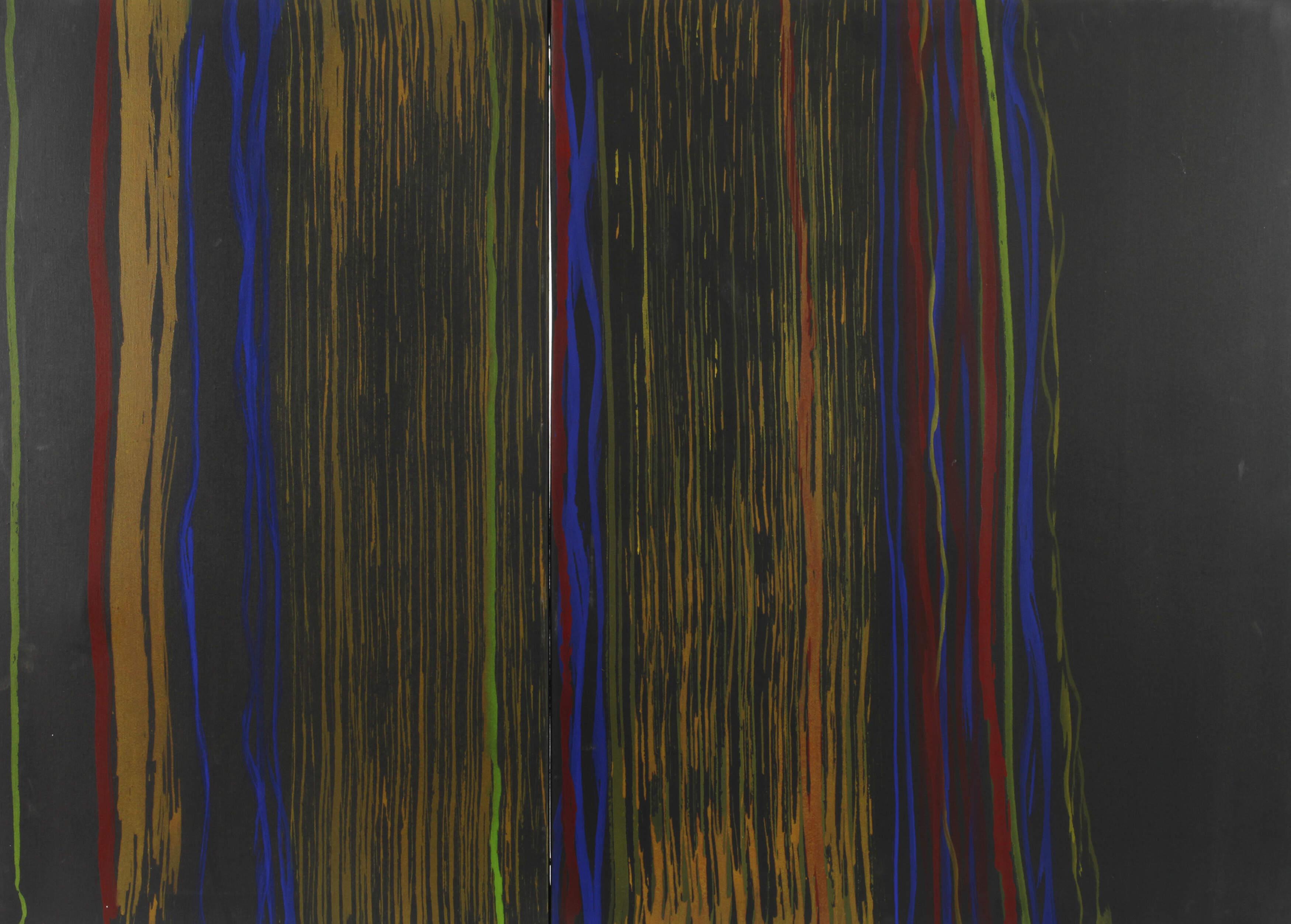 Zeitgenössisches Doppelgemälde Acrylmalerei