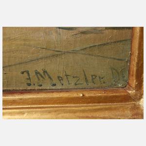 Goldstuckrahmen mit Gemälde