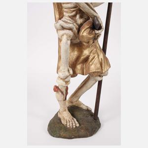 Geschnitztes Memento Mori