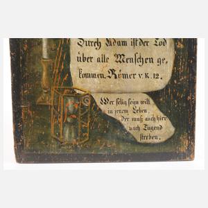 Wandtafel Memento Mori