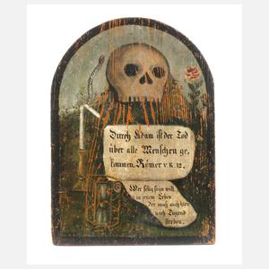 Wandtafel Memento Mori