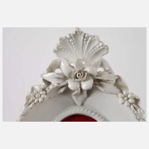 Paar Miniaturen in Porzellanrahmen