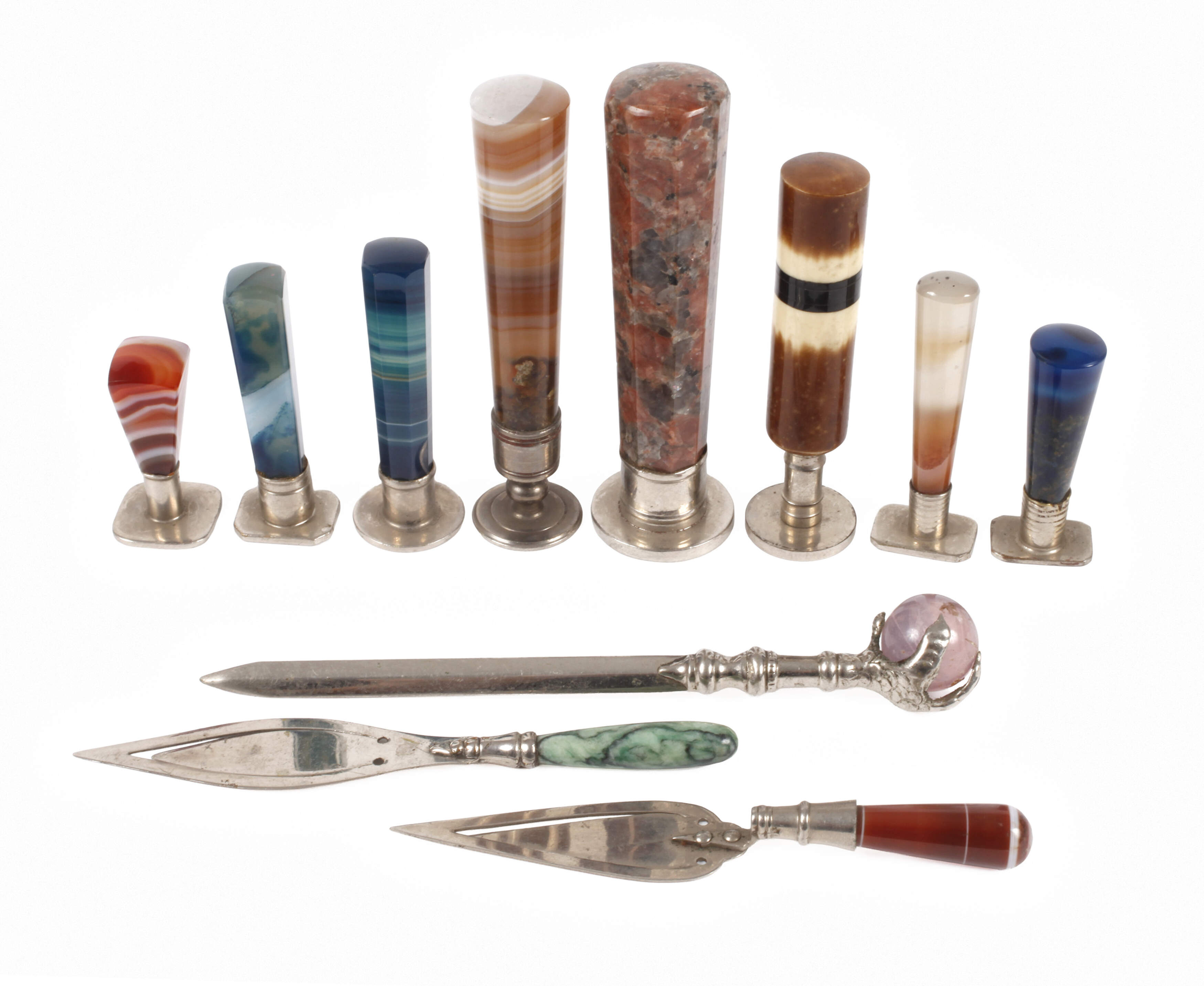 Konvolut Petschafte und Briefmesser