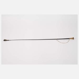 Feine Reitgerte Gold 18 K