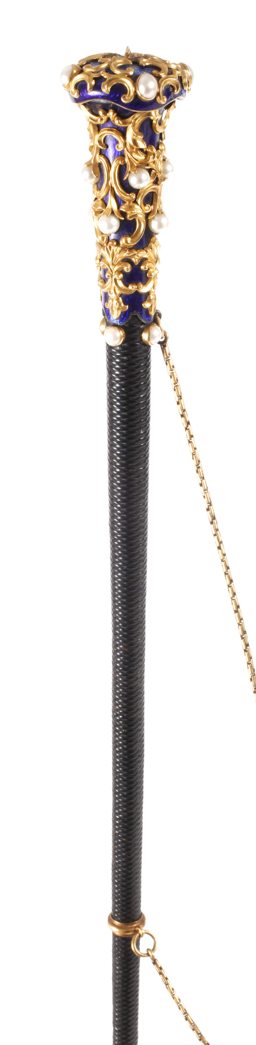 Feine Reitgerte Gold 18 K