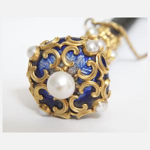 Feine Reitgerte Gold 18 K